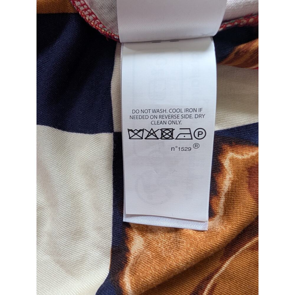 NWT Polo Ralph Lauren Scarf-Print Long-Sleeve Wrap Maxi Dress Sz S Red #2H461 - Picture 10 of 10